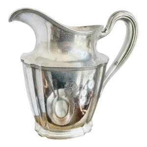 1909 Silver Plated Water Pitcher From the Palace Hotel in San Francisco