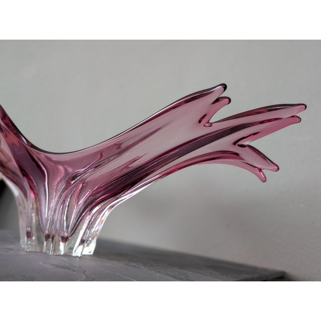Glass Exceptional Sommerso Murano Glass Centerpiece Bowl For Sale - Image 7 of 9