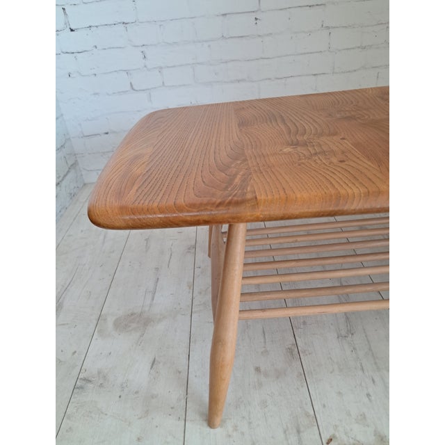 Mid-Century Modern Plank Coffee Table in Elm by Lucian Ercolani for Ercol, 1970s For Sale - Image 12 of 15