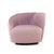 Mid 20th Century Vladimir Kagan Style Mid Century Nautilus Purple Swivel Lounge Chairs - Pair For Sale - Image 5 of 12