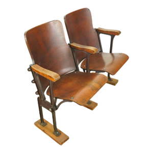 Vintage Folding Theater Seats Unit