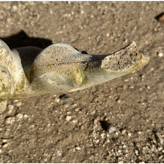 Stone Cast Stone Cherub Angel Head With Wings Garden Ornament Wall Hanging For Sale - Image 7 of 7