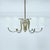Swedish Modern Brass 6-Light Chandelier, 1930s-1940s For Sale - Image 3 of 11