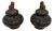 Pair of Antique Handmade Chinese Foo Dog Enamel Champleve Cloisonné Ginger Jars For Sale