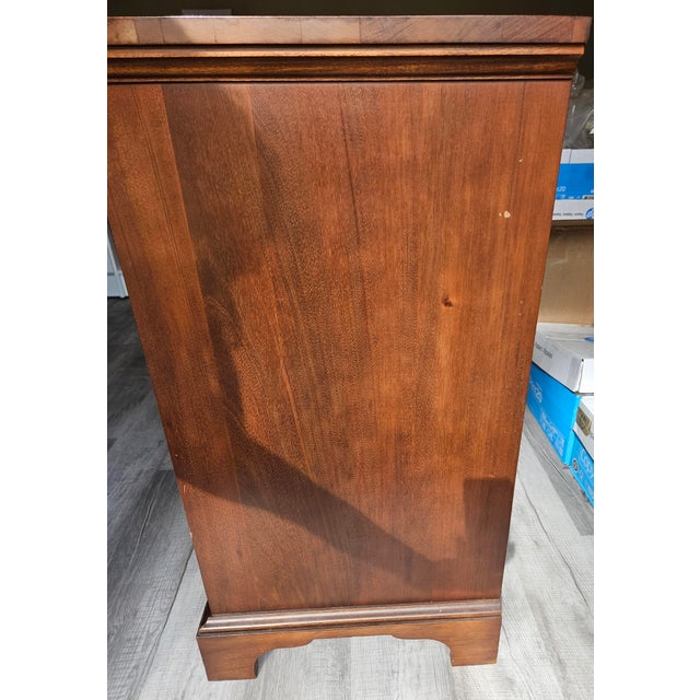 Mid 20th Century Modern Solid Mahogany Chest For Sale - Image 4 of 6