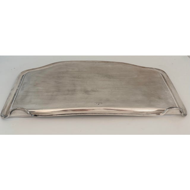 Reed and Barton Engraved Nursery Rhymes Silverplate High Chair Tray - 1939 For Sale - Image 9 of 12