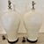 Asian Oversize Pair of White Ceramic Asian Table Lamps With Relief Pattern For Sale - Image 3 of 9
