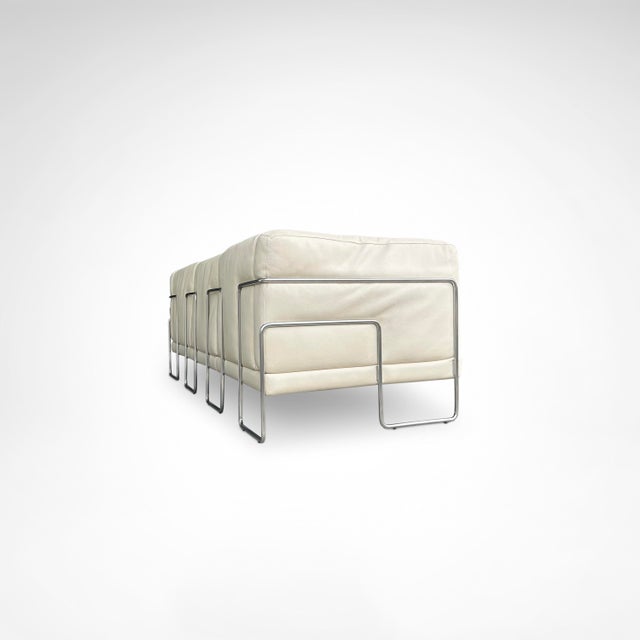 Metal Pen Club 3-Seater Sofa by Kwok Hoi Chan for Steiner, France, 1980s For Sale - Image 7 of 12