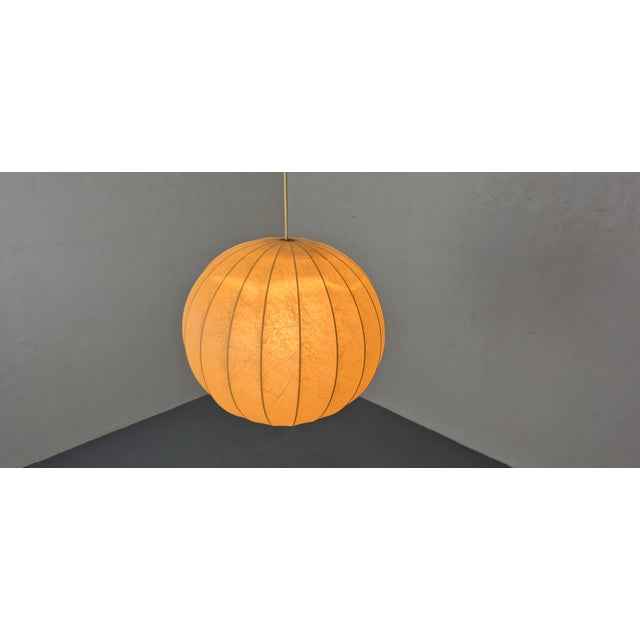 1960s Vintage Cocoon Pendant Lamp, Italy, 1960s For Sale - Image 5 of 15