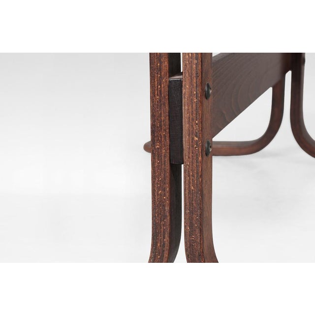Ingmar Relling Set of Brown Leather Highback Siesta Chair and Ottoman by Ingmar Relling for Westnofa, 1970s For Sale - Image 4 of 7