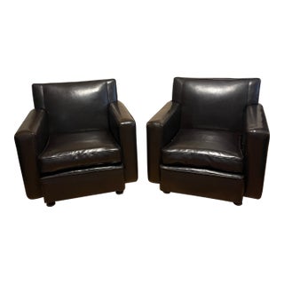 Rare Pair of Vintage Mid-Century Imperial Hotel Tokyo Executive Club Chairs - Provenance Tagged For Sale
