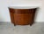 Hollywood Regency Vintage Regency Style Mahogany Burl Demilune Sideboard / Bar Cabinet For Sale - Image 3 of 12