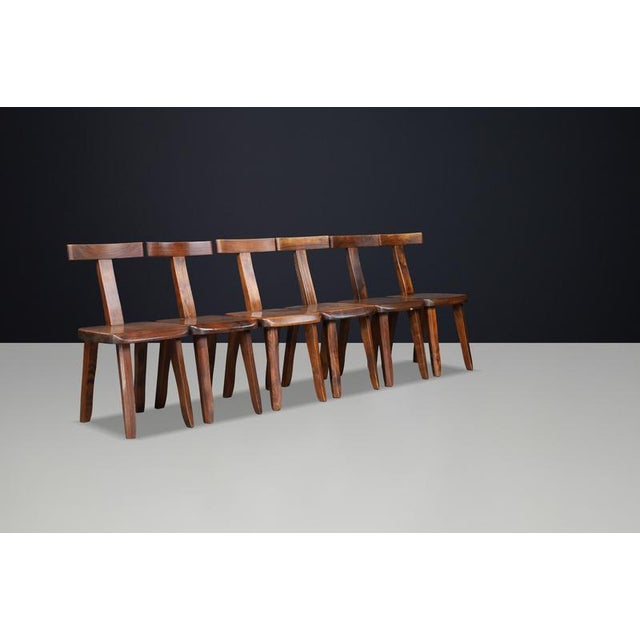 1970s Mountain T Dining Chairs from Aranjou, France, 1970s, Set of 8 For Sale - Image 5 of 13