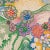 Abstract Sample - Schumacher X Clements Ribeiro Daisy Chain Fabric in Light Multi For Sale - Image 3 of 4