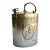 Late 19th Century French Silver-Plate Holy Water Canister From Notre Dame De Lourdes For Sale