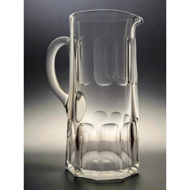 Cut Crystal Pitcher, 1930s For Sale - Image 4 of 7