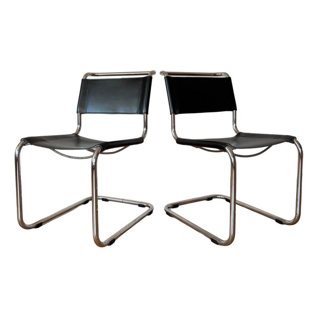 S33 Chairs by Mart Stam for Thonet, 1980s, Set of 2 For Sale