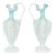 Early 20th Century Enameled Opaline Ewers, Set of 2 For Sale