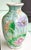 Chinoiserie Vintage Late 20th Century Pastel Waterlily Chinoiserie Vase For Sale - Image 3 of 10