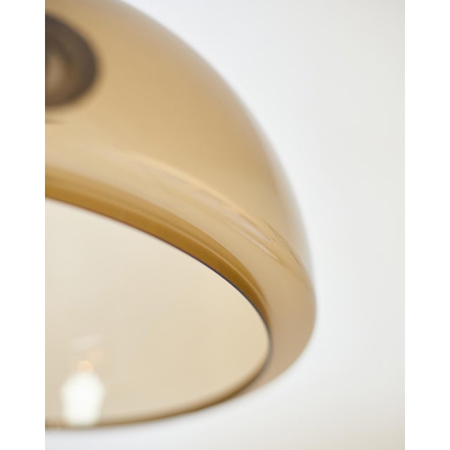 Caramel Acrylic Glass Pendant Light, 1970s, in Flawless conditions. Designed 1970 to 1979 Up to 250V (Europe/UK...