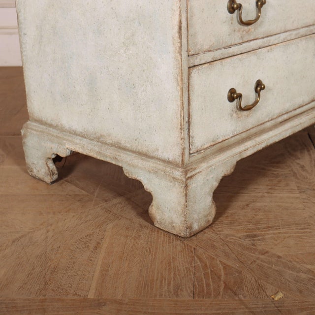 English Painted Oak Bureau For Sale - Image 11 of 12