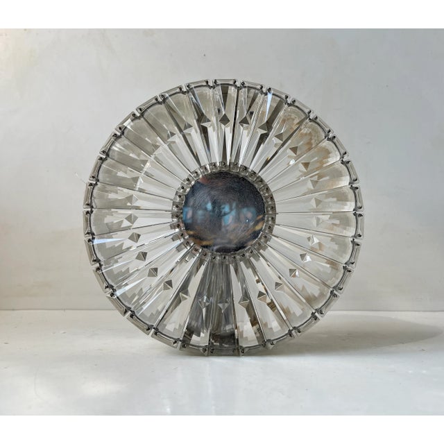 Mid-Century Cut Crystal Wall Sconce by Glashütte Limburg, 1960s For Sale - Image 10 of 10