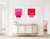 "The Interaction of Red and Bright Pink" by Liz Roache (red and pink) This Modern, Mid Century, Contemporary Fine Art...