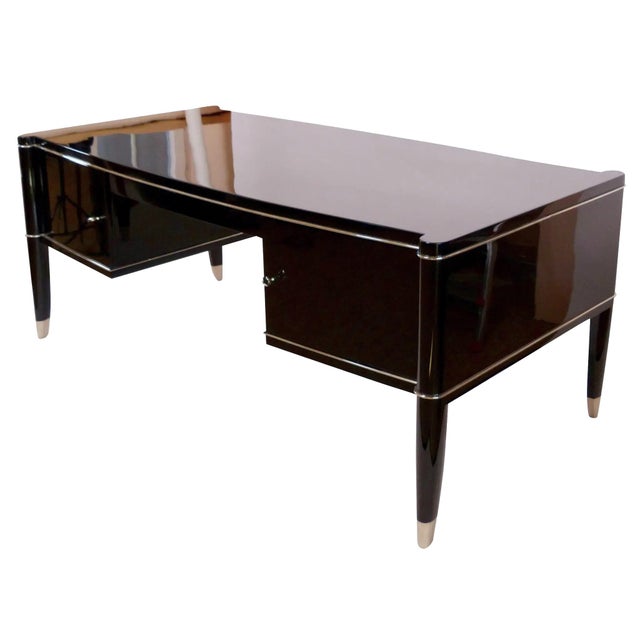 Wood Voltaire Desk from De Coene Frères, 1940 For Sale - Image 7 of 9