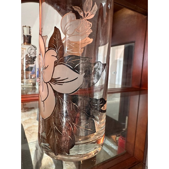 Vintage Decanter Sterling Silver Overlay Rockwell 1950’s For Sale - Image 4 of 8