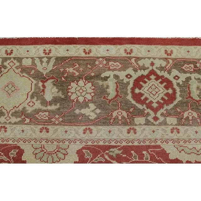Handwoven Sultanabad Style Area Rug 11’2″ X 14’4″ For Sale In Dallas - Image 6 of 12