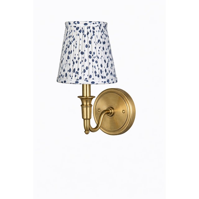 Chinoiserie Blue Dot Sconce Shade For Sale - Image 3 of 3