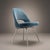 2000 - 2009 Knoll Saarinen Executive Armless Dining Chairs in Ocean Mohair, Chrome Legs For Sale - Image 5 of 10
