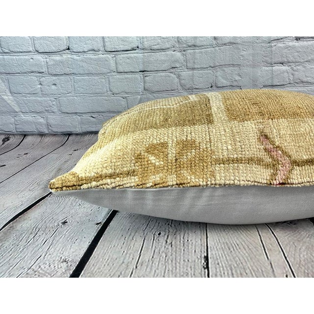 16 x 24 Rug Pillow Ottoman Enigma Turkish Pillow Cushion Cover For Sale - Image 4 of 4