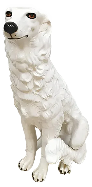 Vintage Italian Ceramic Dog Figure