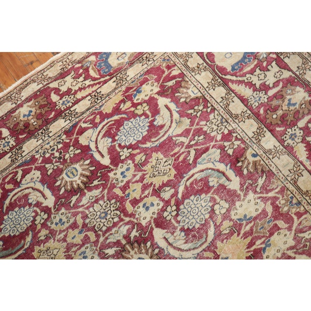 Textile Vintage Zabihi Collection Turkish Room Carpet - 6'5" x 9'7" For Sale - Image 7 of 10