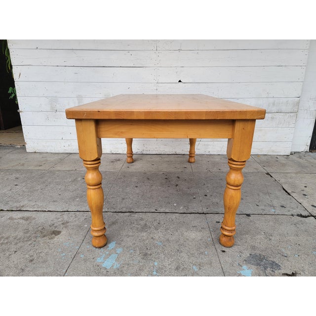 1980s Vintage Pine Wood Desk Chairish