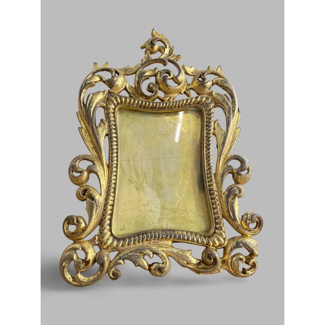 Gilt Bronze Photo Frame, 1800s For Sale - Image 6 of 12