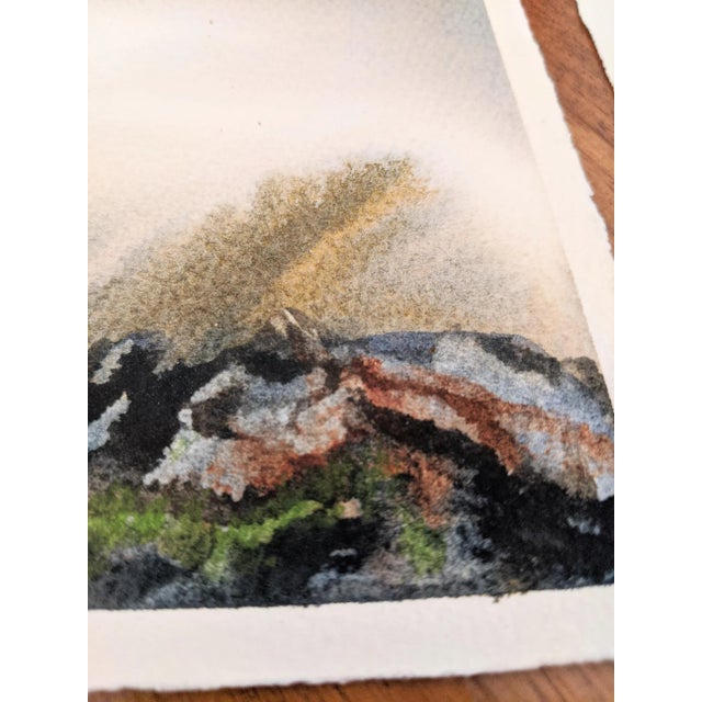 Signed Original Watercolor Paintings, Set Of For Sale - Image 6 of 9