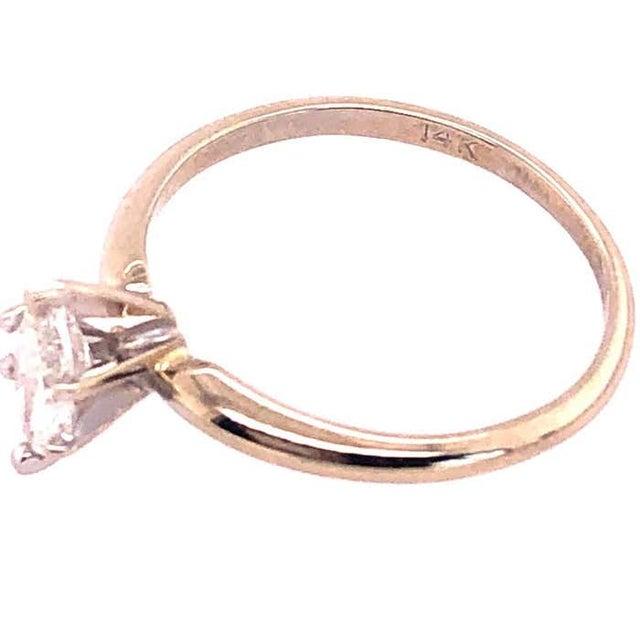 14 Karat White Gold Diamond Engagement Ring Size 7. 0.75 total diamond weight. 1.92 grams total weight.