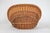 Wood Vintage Woven Wicker Laundry Basket For Sale - Image 7 of 12