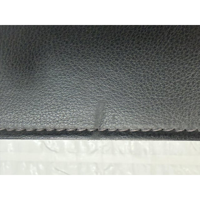 1980s Antonio Citterio for B&b Italia Leather, Aluminum & Glass Coffee Table For Sale - Image 17 of 18