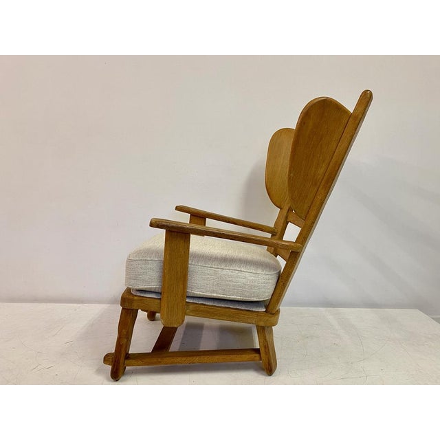 Dutch Brutalist Armchair in Oak, 1960s For Sale - Image 15 of 17