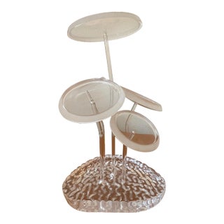 1970s Lucite Mushroom Sculpture For Sale