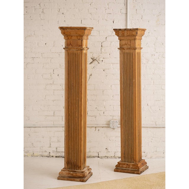 Antique Salvaged Architectural Wood Columns a Pair Chairish