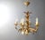 Metal Vintage Gilt Metal Pineapple Leaf Chandelier, 1960s For Sale - Image 7 of 8