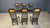 Vintage Burl Wood and Lacquer Dining Chairs, 1980s, Set of 6 For Sale - Image 6 of 14