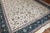 Textile Vintage Zabihi Collection Large Ivory Green Indian Room Rug - 10'9" x 13'3" For Sale - Image 7 of 11
