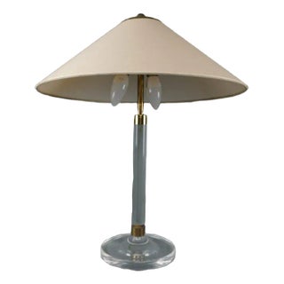 Acrylic Glass Table Lamp For Sale