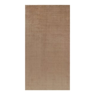 Rug & Kilim’s Oversized Contemporary Textural Rug in Beige-Brown Tones - 10x19 For Sale