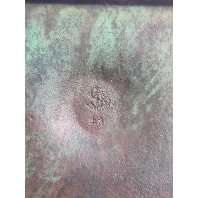 1920s Swedish Grace Art Deco Vase in Bronze by Jacob Ängman for GAB, 1920s For Sale - Image 5 of 9